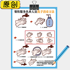 餐饮服务从业人员洗手消毒方法 (1)